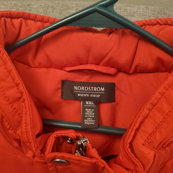 NORDSTROM Red Puffer vest - Picture 2 of 4